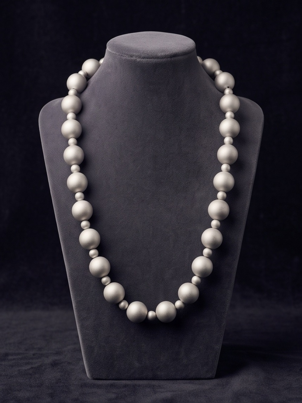 Classic Silver Bead Necklace - Women Jewelry